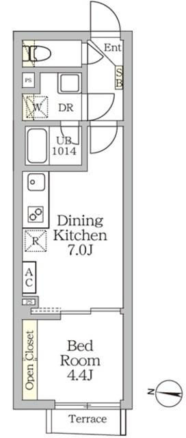 Ａｇｌａｉａ　新宿西落合の間取図