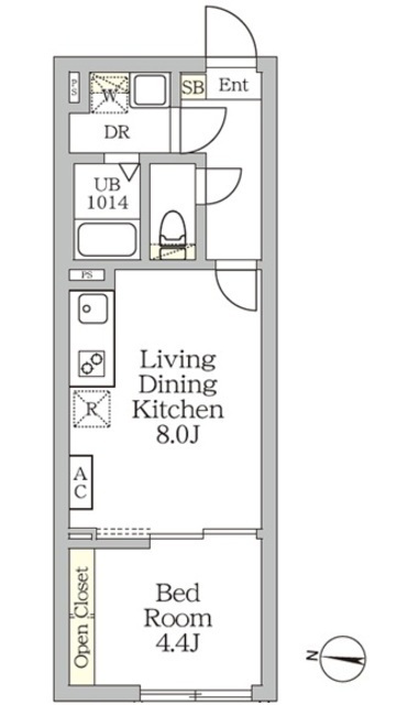 Ａｇｌａｉａ　新宿西落合の間取図