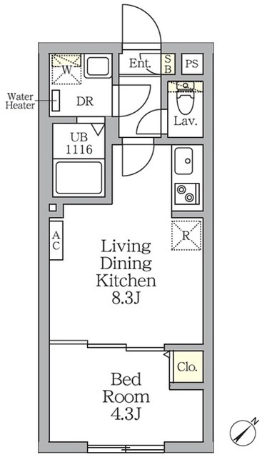 Ａｇｌａｉａ　新宿横寺町の間取図