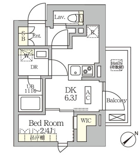 ＡＲＫＭＡＲＫ大塚の間取図