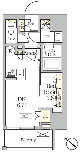 ＡＲＫＭＡＲＫ大塚の間取図