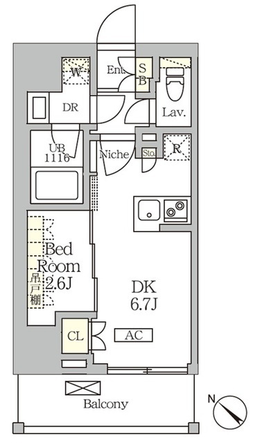 ＡＲＫＭＡＲＫ大塚の間取図