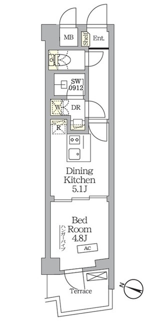 ＡＩＦＬＡＴ明大前の間取図