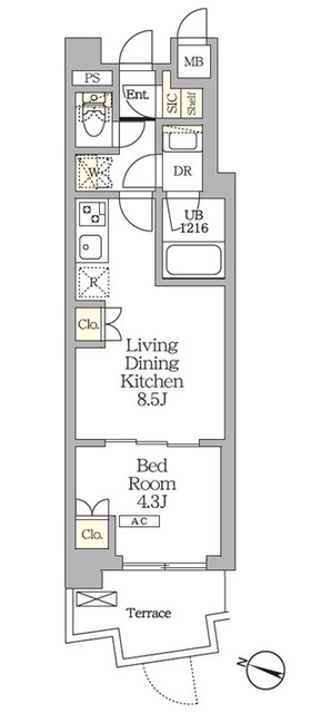 ＡＩＦＬＡＴ明大前の間取図