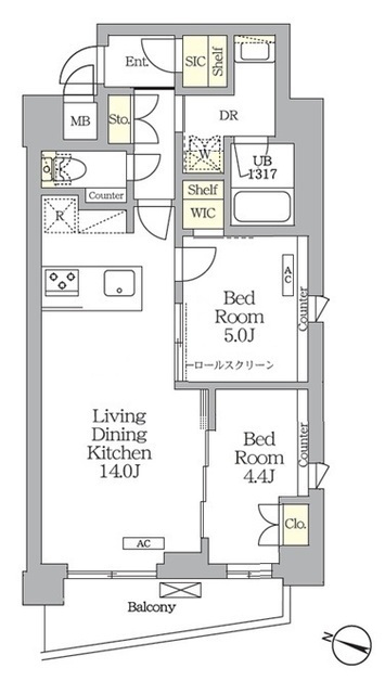 ＡＩＦＬＡＴ明大前の間取図