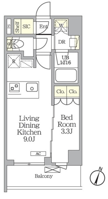 ＡＩＦＬＡＴ明大前の間取図