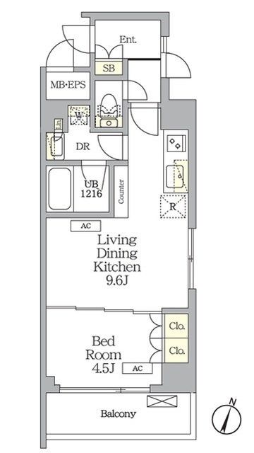 ＡＩＦＬＡＴ明大前の間取図