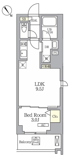 ジオエント横浜関内の間取図