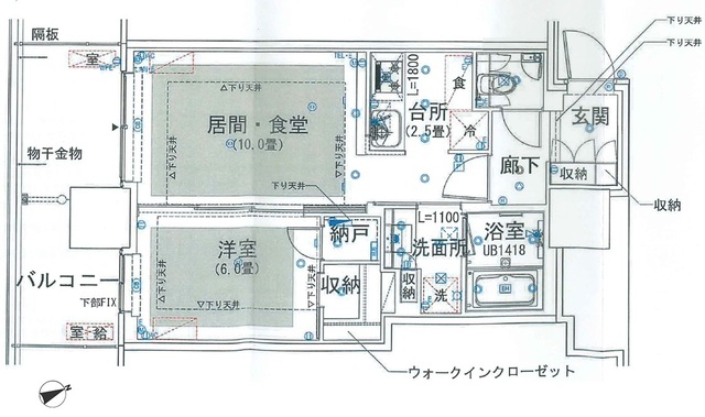 グランドシティタワー池袋の間取図