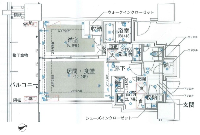 グランドシティタワー池袋の間取図
