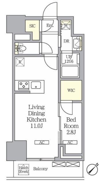 ラティエラ武蔵小山レジデンスの間取図