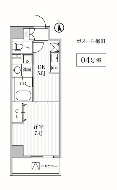 ボヌール梅田の間取図