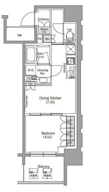 ザ・パークハビオ堂島の間取図
