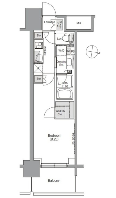 ザ・パークハビオ堂島の間取図