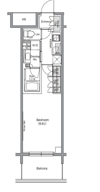 ザ・パークハビオ堂島の間取図