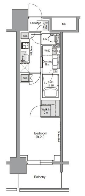 ザ・パークハビオ堂島の間取図