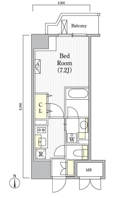 キャトル・ヴァレの間取図