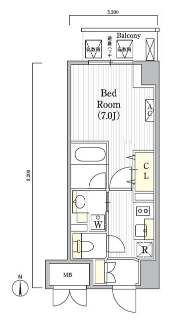 キャトル・ヴァレの間取図