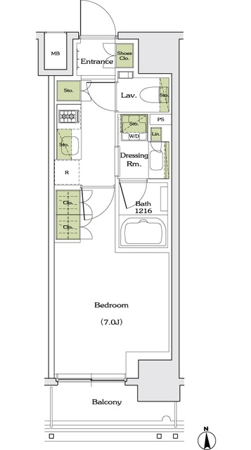 ザ・パークハビオ同心の間取図