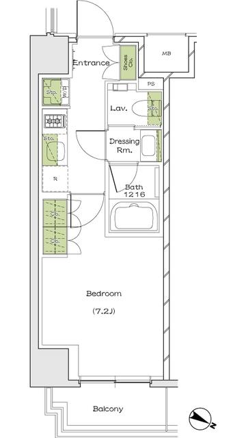 ザ・パークハビオ塚本の間取図