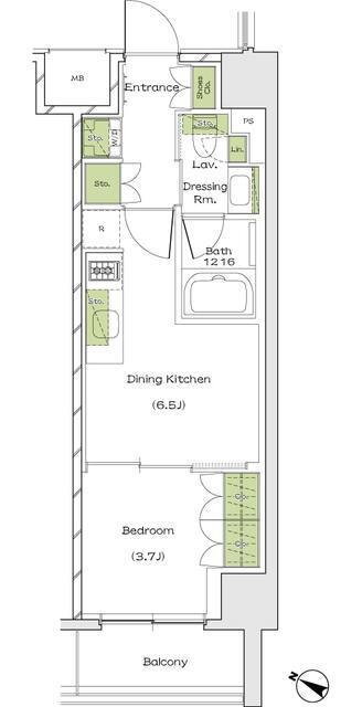ザ・パークハビオ塚本の間取図