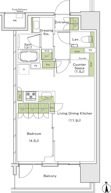 ザ・パークハビオ都島フロントの間取図
