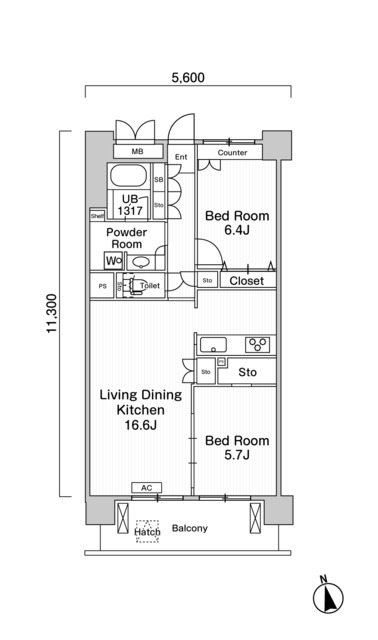 ミオーラ高槻の間取図