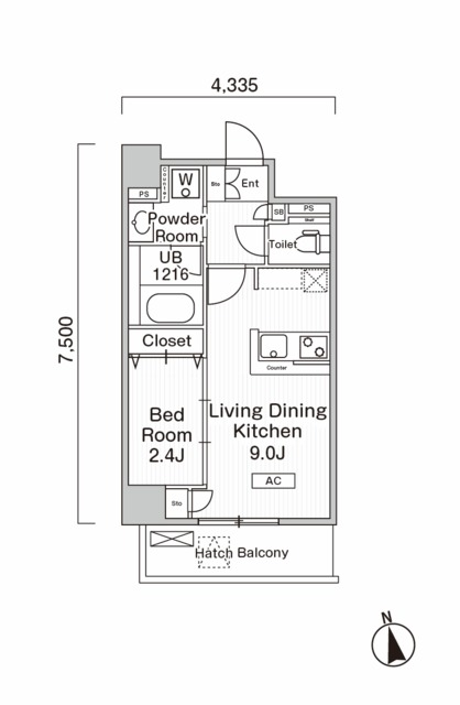 ミオーラ高槻の間取図
