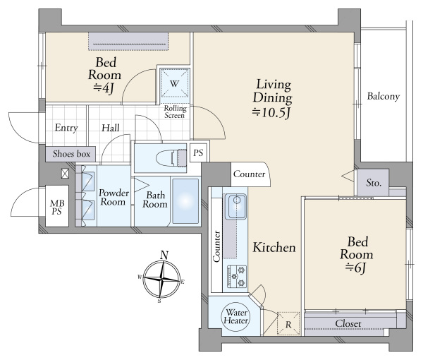 東北沢ハウスの間取図