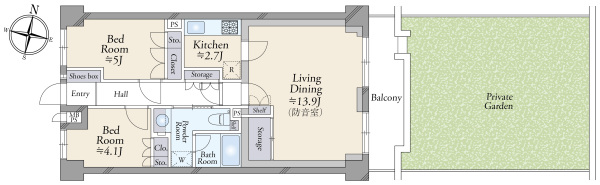 藤和仙川コープの間取図