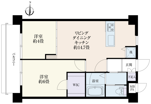 ＭＡＣ綱島コートの間取図