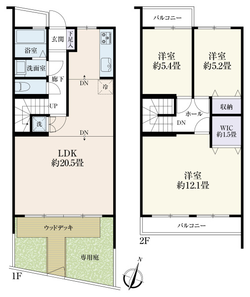 鎌倉コートハウスの間取図