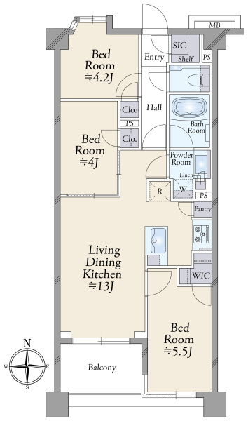 プレシス新百合ヶ丘の間取図