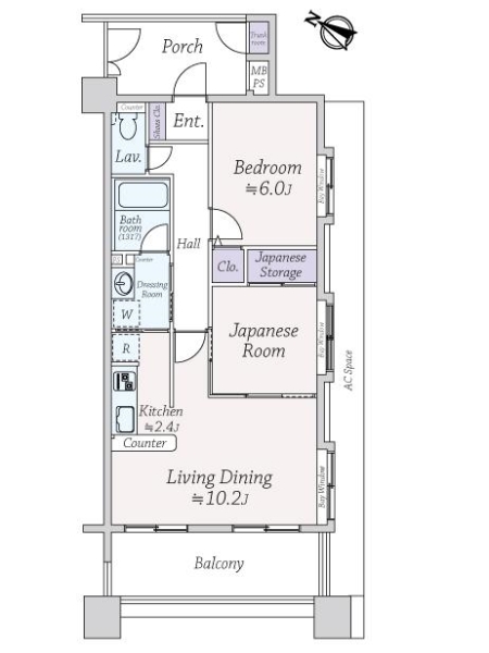 ライオンズマンション両国リバーサイドの間取図