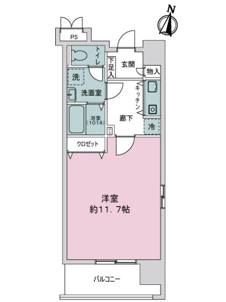 エクセレントＯＢＰバンクスの間取図