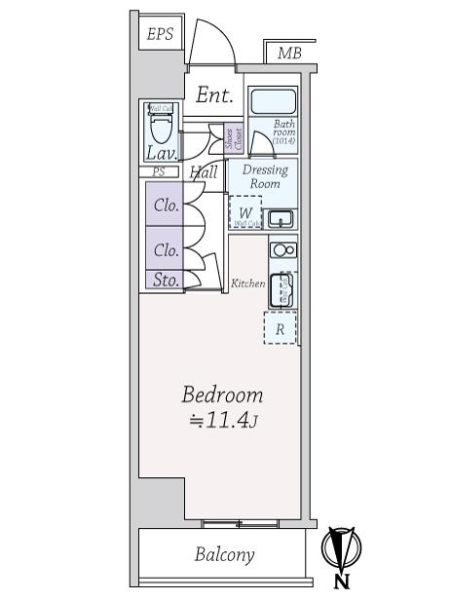 デュオステージ新高円寺の間取図