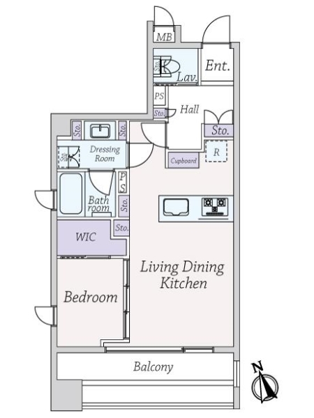 ラ　ヴォーグ南青山の間取図
