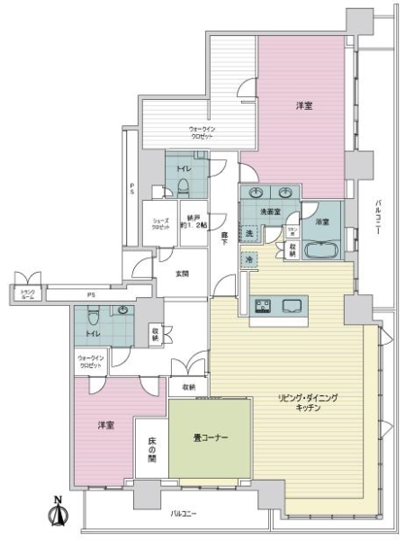 御園座タワーの間取図