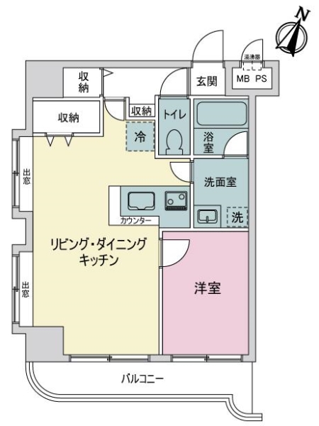 ライオンズマンション伊勢佐木長者町第３の間取図