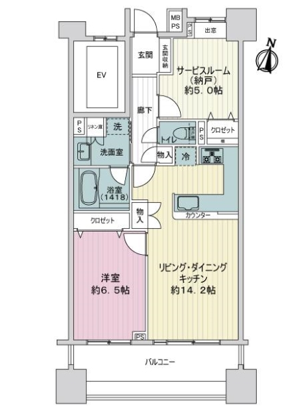 ライオンズステーションプラザ金町の間取図