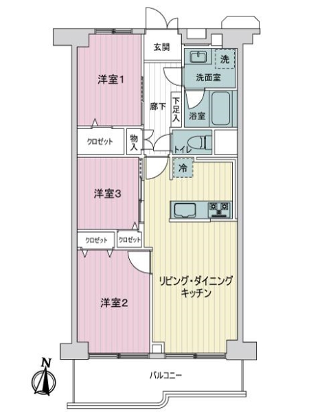 南六郷第１スカイハイツの間取図