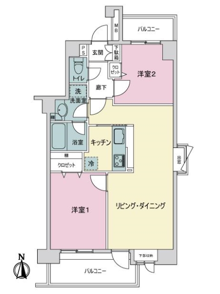 フェイム池袋西の間取図