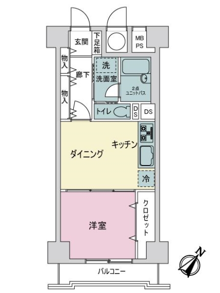 ライオンズマンション平和島の間取図