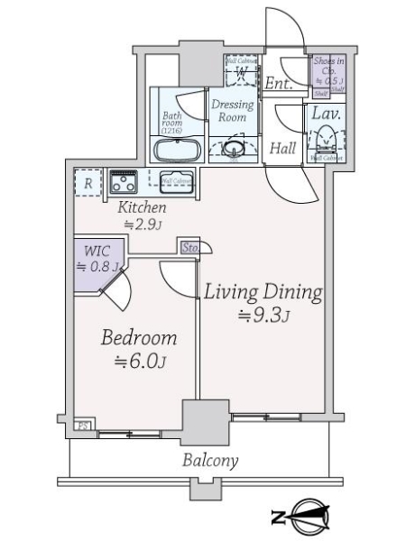クレストタワー品川シーサイドの間取図
