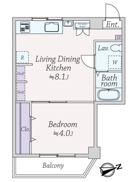 総和ビラ青葉台の間取図