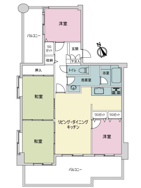 ロマネスク藤崎南の間取図