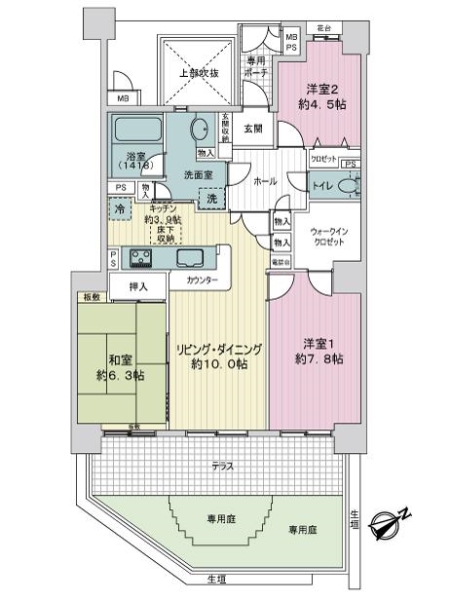 ライオンズガーデンシティ南行徳の間取図