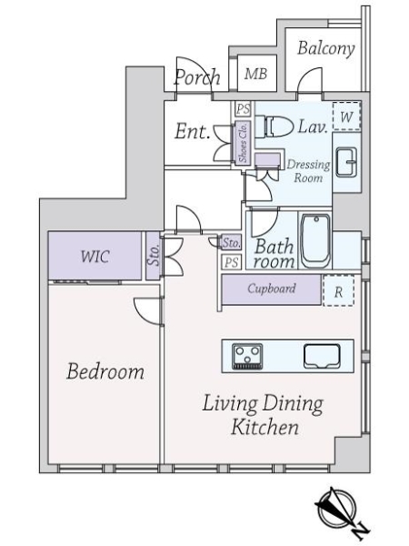 マジェスタワー六本木の間取図