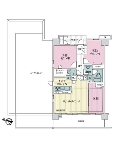 東京ガーデンフォーラムの間取図
