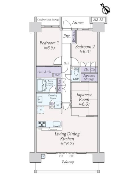 亀戸レジデンスの間取図